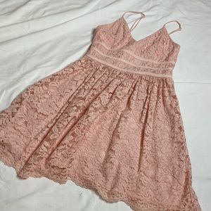 Pink Lace Dress